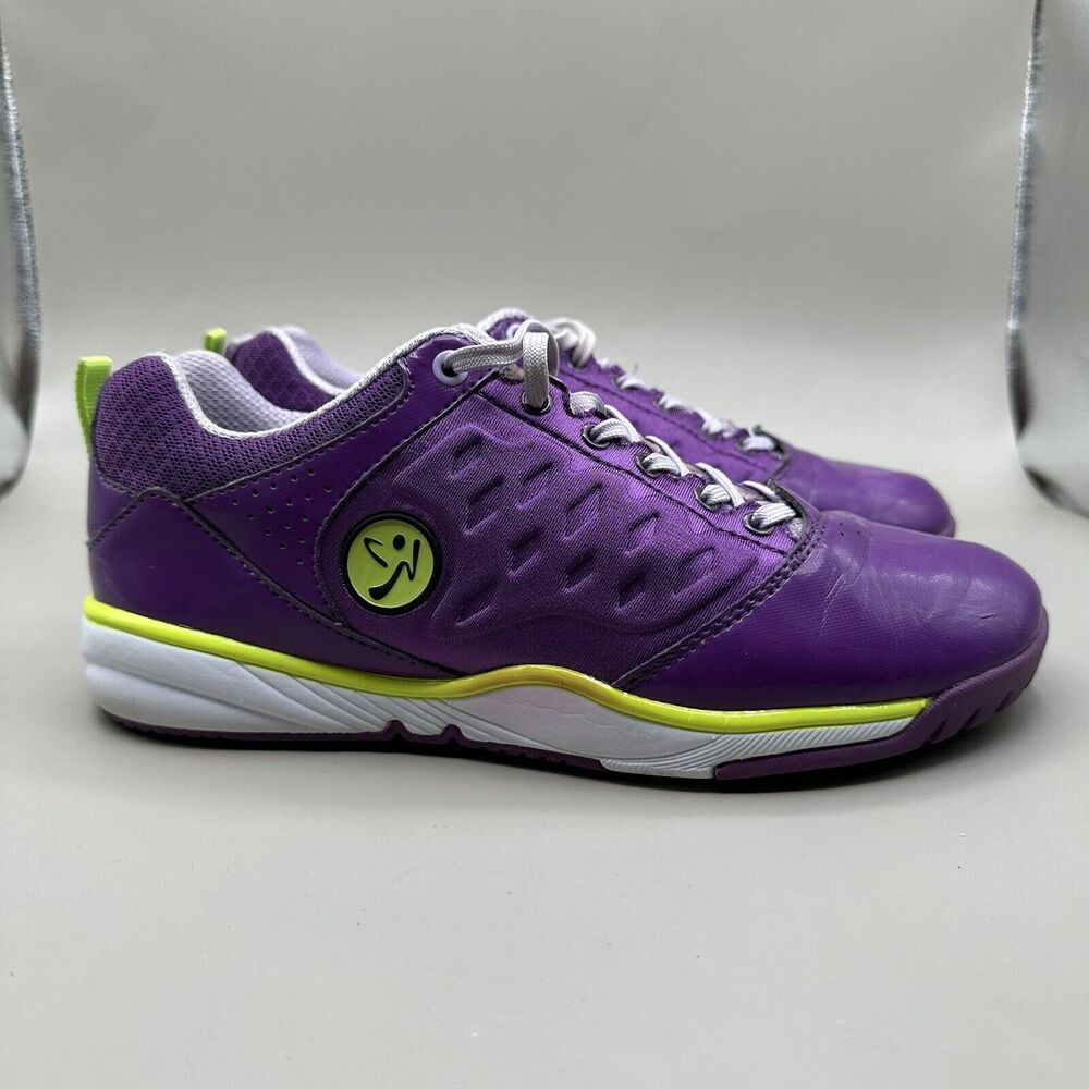 Zumba Energy Push Dance Fitness Sneakers Shoes Purple Womens Size 7.5